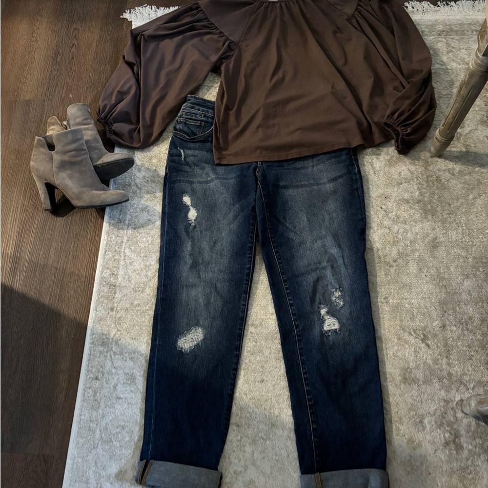 Womens chico’s boyfriend jeans size 00 EUC